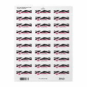 Schoollabel voor leraren - Zebraprint & Roze Etiket (Full Sheet)