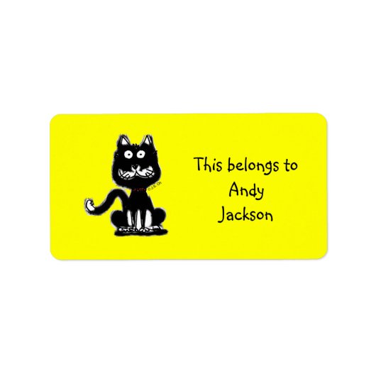 Schoollabels (cat) etiket (Voorkant)
