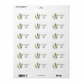 Schoollabels ( gelukkige groenten ) etiket (Full Sheet)