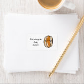 Schoollabels ( hotdog ) etiket (Insitu)