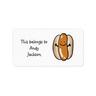 Schoollabels ( hotdog ) etiket