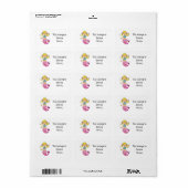 Schoollabels ( leuke zeemeermin ) etiket (Full Sheet)