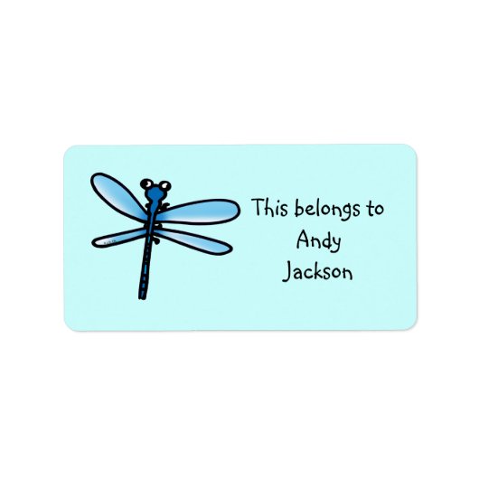 Schoollabels ( libel ) etiket (Voorkant)