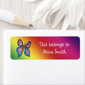 Schoollabels met vlinder etiket (Insitu)