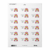 Schoollabels ( paddenstoelen ) etiket (Full Sheet)