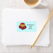 Schoollabels (speelgoed auto) etiket (Insitu)