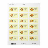 Schoollabels (vis) etiket (Full Sheet)