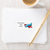 Schoollabels ( vliegtuig ) etiket (Insitu)