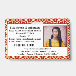 Schoolleerling Kind Kinder Foto ID Identificatie Badge