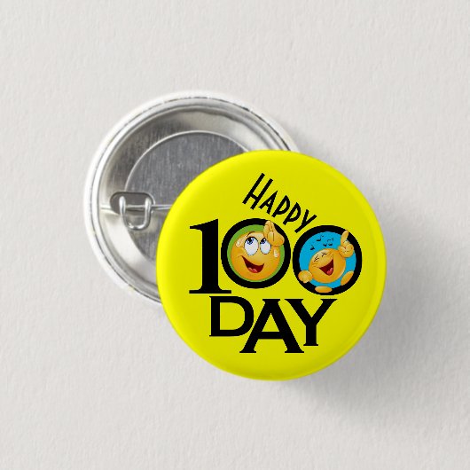 Schoolleraar 100 dagen Button (Voorkant /achterkant)