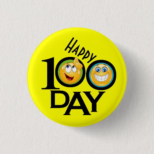 Schoolleraar 100 dagen Button (Voorkant)