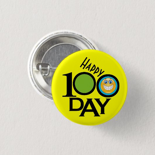 Schoolleraar 100 dagen Button - SRF (Voorkant /achterkant)