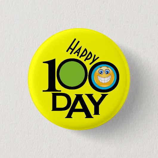 Schoolleraar 100 dagen Button - SRF (Voorkant)