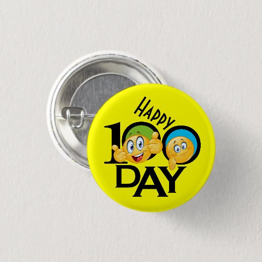 Schoolleraar 100 dagen Button - SRF (Voorkant /achterkant)