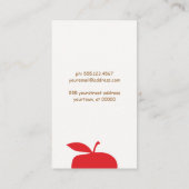 Schoolleraar  Alphabet Visitekaartje (Achterkant)