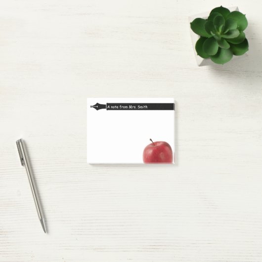 Schoolleraar Apple en Pen Post-it® Notes (Kantoor)