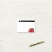 Schoolleraar Apple en Pen Post-it® Notes (Op bureau)