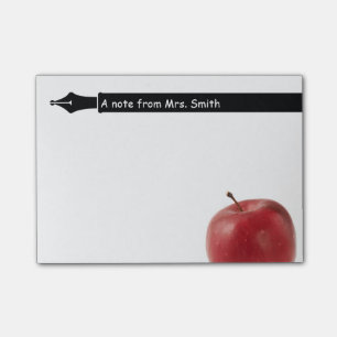 Schoolleraar Apple en Pen Post-it® Notes
