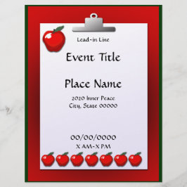 schoolleraar Apple Event Flyer