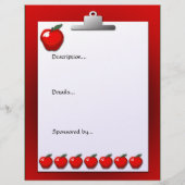 schoolleraar Apple Event Flyer (Achterkant)