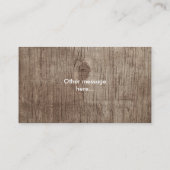 Schoolleraar Apple Wood Achtergrond Visitekaartje (Achterkant)