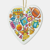 Schoolleraar - Dank u - SRF Keramisch Ornament (Links)