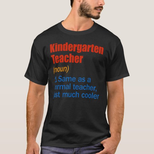 Schoolleraar Definitie Fun Terug naar school T-shirt (Voorkant)