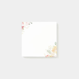 schoolleraar elegante florale post-it® notes