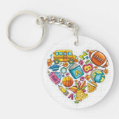 Schoolleraar Gepersonaliseerd Sleutelhanger - zie  (Voorkant)