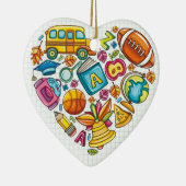 Schoolleraar - Hartelijk dank Keramisch Ornament (Rechts)