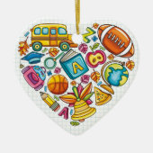 Schoolleraar - Hartelijk dank Keramisch Ornament (Voorkant)