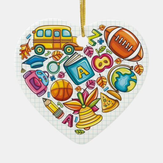 Schoolleraar - Hartelijk dank Keramisch Ornament (Voorkant)