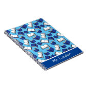 Schoolleraar leraar en boekworm notitieboek (Rechterzijde)