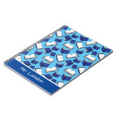 Schoolleraar leraar en boekworm notitieboek (Linkerzijde)