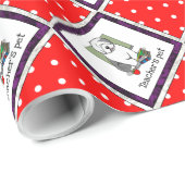 Schoolleraar Oude Engelse schapenhond (grijs 1) Cadeaupapier (Rol Hoek)