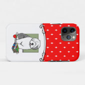 Schoolleraar Oude Engelse schapenhond (grijs 1) Case-Mate iPhone Case (Achterkant (horizontaal))