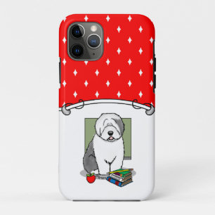 Schoolleraar Oude Engelse schapenhond (grijs 1) Case-Mate iPhone Case