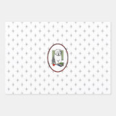 Schoolleraar Oude Engelse schapenhond (grijs 1) Inpakpapier Vel (Voorkant 2)