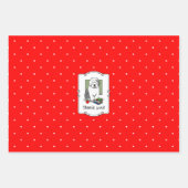 Schoolleraar Oude Engelse schapenhond (grijs 1) Inpakpapier Vel (Voorkant)