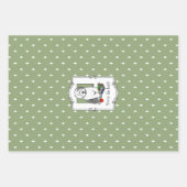 Schoolleraar Oude Engelse schapenhond (grijs 1) Inpakpapier Vel (Voorkant 3)