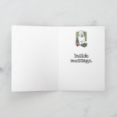 Schoolleraar Oude Engelse schapenhond (grijs 1) Kaart (Binnen)