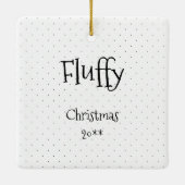 Schoolleraar Oude Engelse schapenhond (grijs 1) Keramisch Ornament (Achterkant)