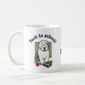 Schoolleraar Oude Engelse schapenhond (grijs 1) Koffiemok (Links)