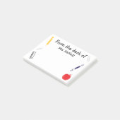 Schoolleraar Pencil Apple Paperclip Post-it® Notes (Schuin)