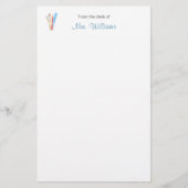 Schoolleraar penseel briefpapier (Voorkant)