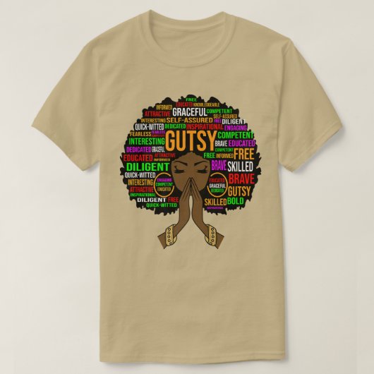 Schoolleraar positieve Inspirerend zwarte vrouwen T-shirt (Design voorkant)