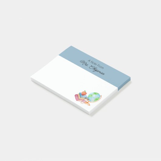 Schoolleraar Post-it Notes (Schuin)