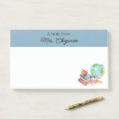 Schoolleraar Post-it Notes (Op bureau)