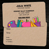 Schoolleraar PTA Visitekaartje