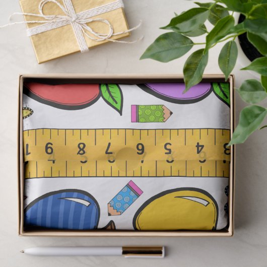 Schoolleraar Schattige cadeaupapier Tissuepapier (Geschenk)